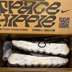 Nike grey/black space hippie 04 sneakers worn twice